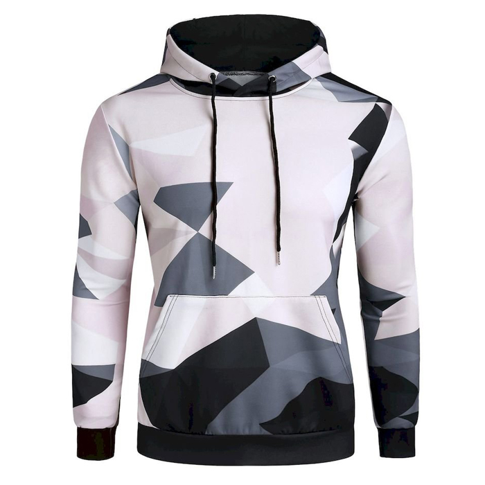 White and Grey Hoodie