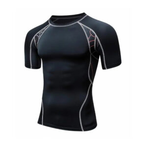 Black with Grey Lines Rash Guard