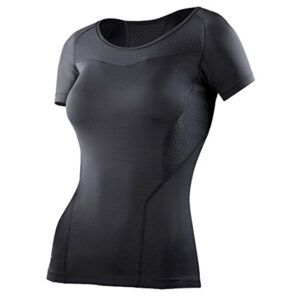 Black Half Sleeve Compression Shirt