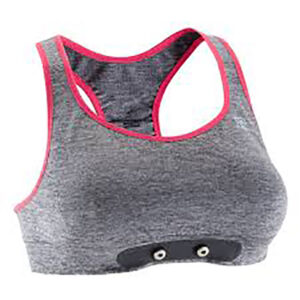 Grey with Pink Sports Bra
