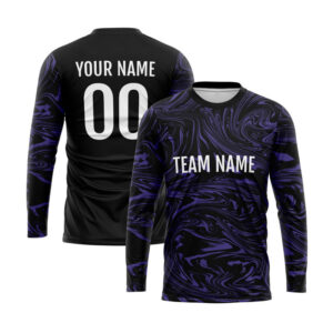 Black with Purple design Shooting Shirt