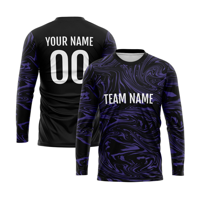 Black with Purple design Shooting Shirt