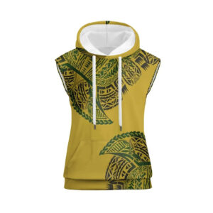 Golden Sleeveless Hoodie