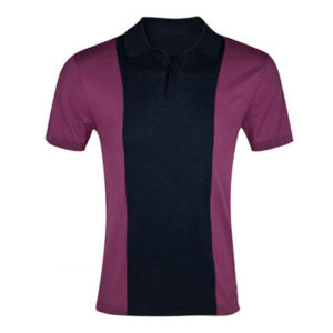 Navy with Majenta Polo Shirt