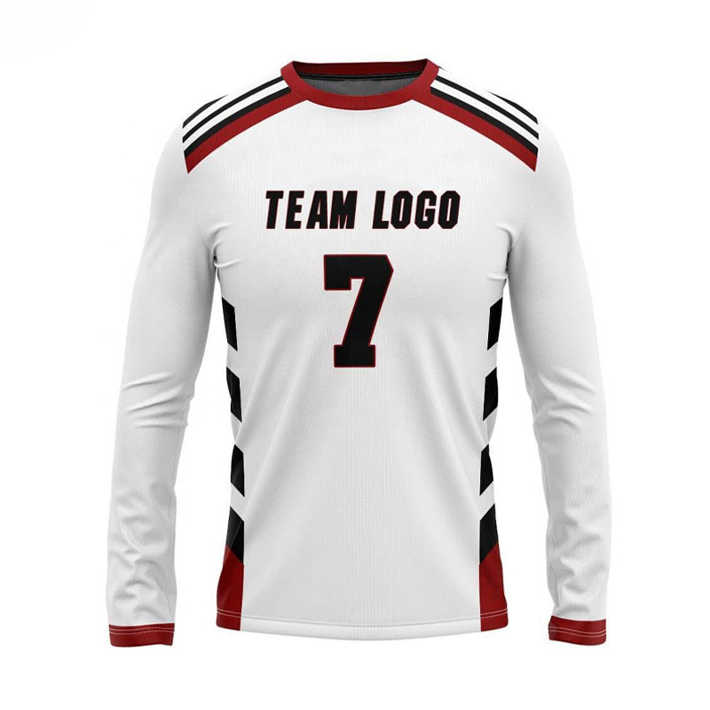 White with Red  Shooting Shirt