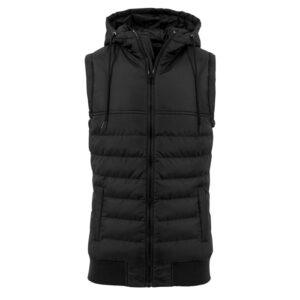Black Sleeveless Puffer Jacket