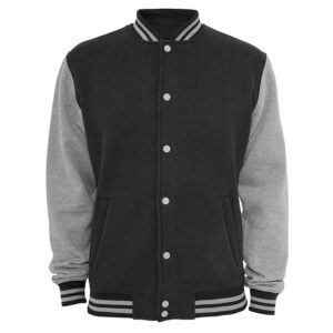 Black and Grey Varsity Jacket