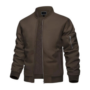 Dark Brown Bomber Jacket