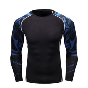 Black with Blue Rash Guard