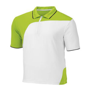 White with Ocean Green Polo Shirt