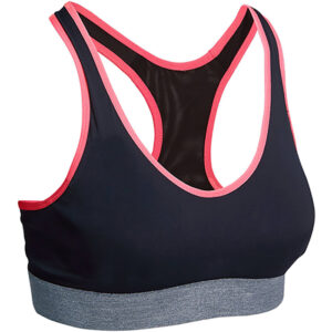 Black with Pink Sports Bra